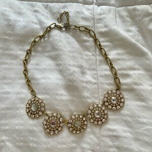 J. Crew Gold-Tone Necklace with Crystal Embellishments